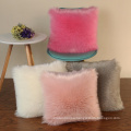 Decorative New Luxury Series Merino Style Off-White Fur Throw Pillow Case Cushion Cover Pillow Covers for Bed